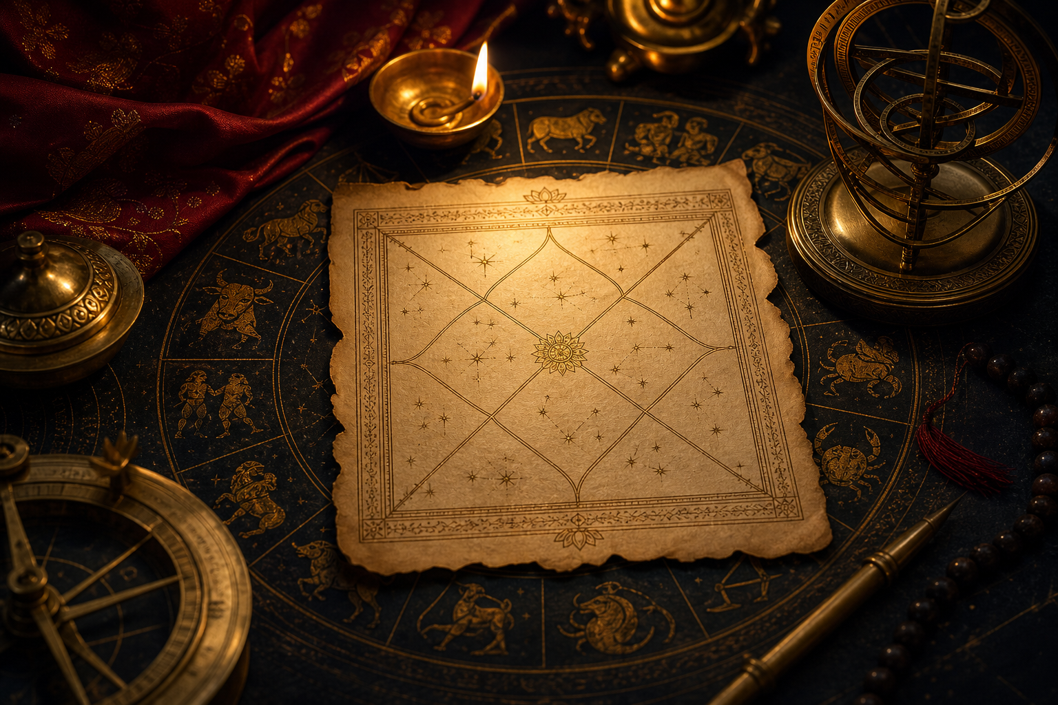 Vedic kundali chart reading